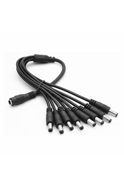 Choice 1 to 2 5.5 x 2.1mm 1 Female to 2 4 8 Male DC Power Splitter Plug Cable Adapter 12V For CCTV Home Sec