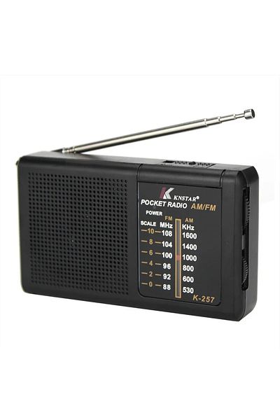 Choice1 راديو محمول متعدد الوظائف منخفض الطاقة باللون الأسود وراديو FM قديم يعمل بالبطارية للسفر