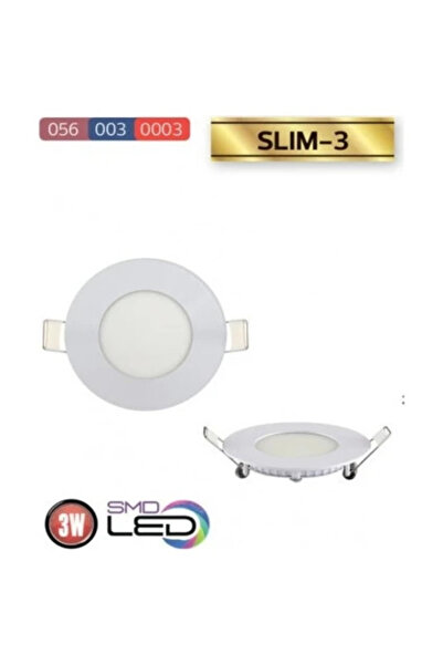 Horoz Electric Slim-3 Led Round Panel 3W 260lm 6400 (Beyaz)