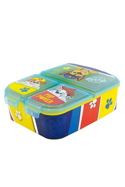 PAW PATROL Sandwich box, multi-compartment, yellow, BPA-free, Pup Power, Paw Patrol
