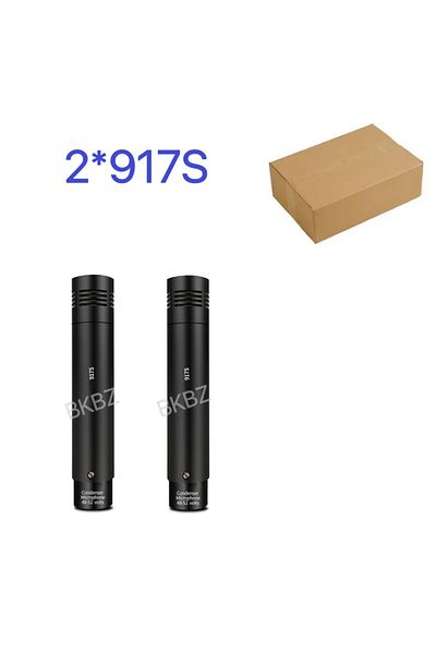 Choice 2x917S 2 X 917S Condenser Instrument Microphone Cardioid Instrument Mic With Clamp Mount For Hot Sel