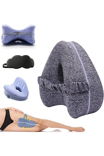 Choice Grey Revoget Alignment Pillows Relieve Hip Pain Sciatica Leg Alignment Pillow for Side Sleepers Slee