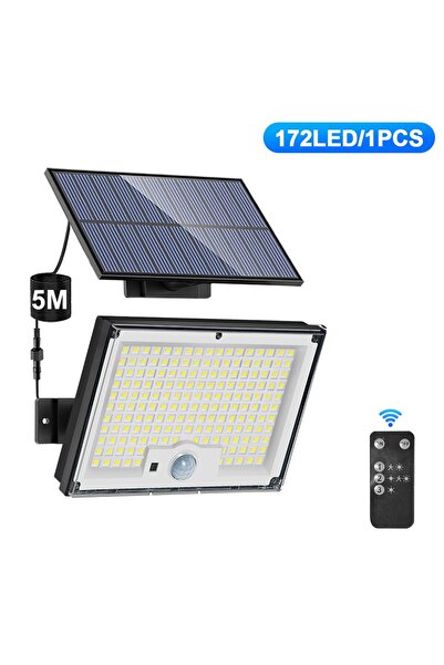 Choice 172 مصباح LED خارجي يعمل بالطاقة الشمسية، قطعة واحدة، 172 مصباح LED، 3...