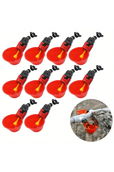 Choice1 10Pcs 5/10/15Pcs Chicken Quail Hanging Water Cups Nipple Drinking Bow...