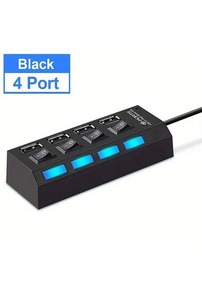 Choice 4 Ports black High Speed 4/7 Ports USB HUB 2.0 Adapter Expander Multi USB Splitter Multiple Extender