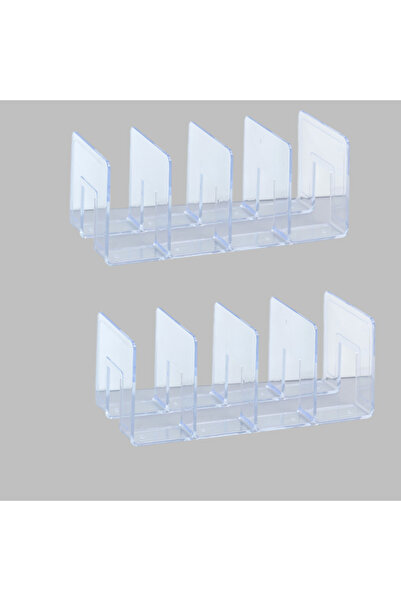 Choice رف تخزين حقائب اليد الشفاف المصنوع من الأكريليك مكون من قطعتين، منظم م...