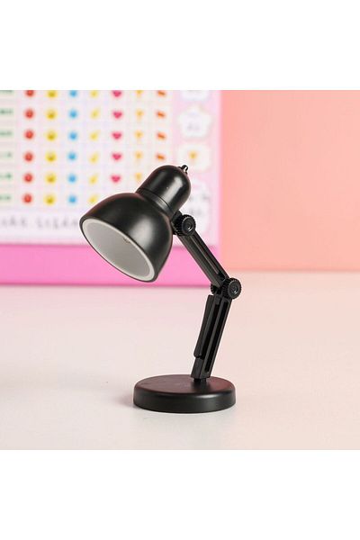 Choice Black LED mini desk lamp creative portable night light with clip student dormitory bed bed reading l