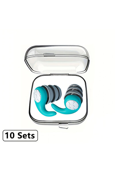 Choice 10 أزواج من سدادات الأذن الخضراء للنوم من هواك، واقي للأذن من جل السيل...