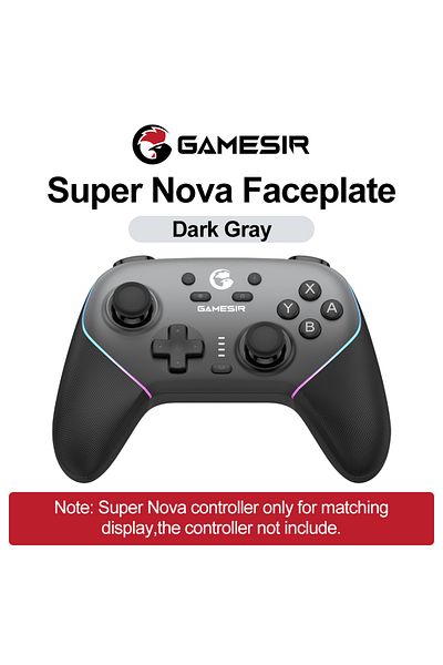 Choice Dark Gray GameSir Super Nova Magnetic Faceplate Personalize Gamepads Multicolor Shell Cover Wireless