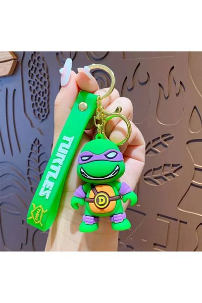 Wolawood Ninja Turtles Keychain Cute Figured Silicone Bag Ornament Colorful Accessory Gift Character