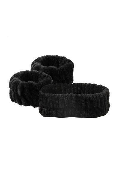 Choice Coral Fleece Style 37 Bow Headband Wristband Set Towel Elastic Soft Washing Face Shower Make Up Yoga