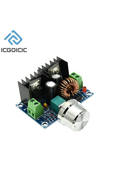 ICGOICIC مع مقياس الجهد XL4016E1 وحدة منظم الجهد DC 4-40V 8A 200W PWM قابلة ل...