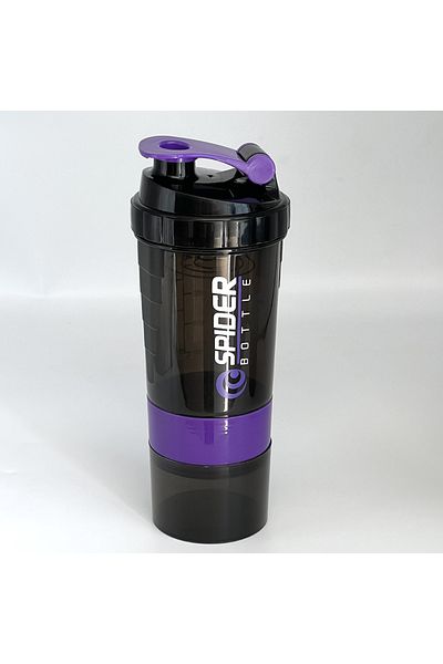 Choice purple 3 Layers Shaker Protein Bottle Powder Shake Cup Large Capacity Water Bottle Mixing Cup Body B