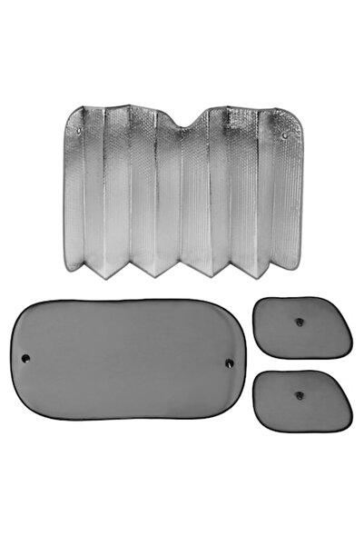 easyCTRL Set 4 x Parasolar auto cu ventuze, Parbriz, Geam Spate si Lateral