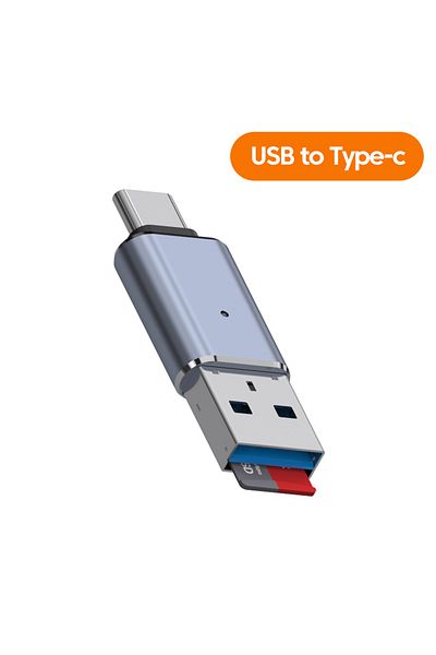 Choice USB إلى Type C قارئ بطاقات USB 3.0 قارئ بطاقات SD TF محول Lightning USB إلى Type C عالي السرعة