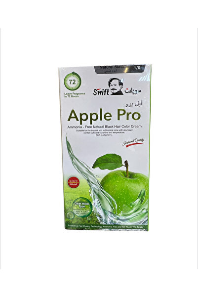 Swifty Black Hair Dye 1/0 Swift Apple Pro Dye 500ml + 500ml (1000ml)