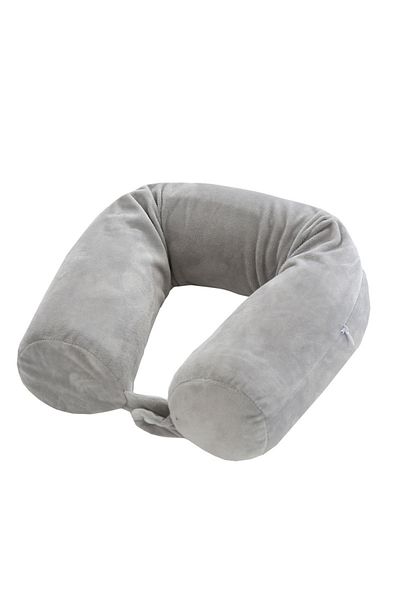 Choice Gray Memory foam u-shaped pillow, travel pillow, protect the cervical spine, easy to carry, bendable