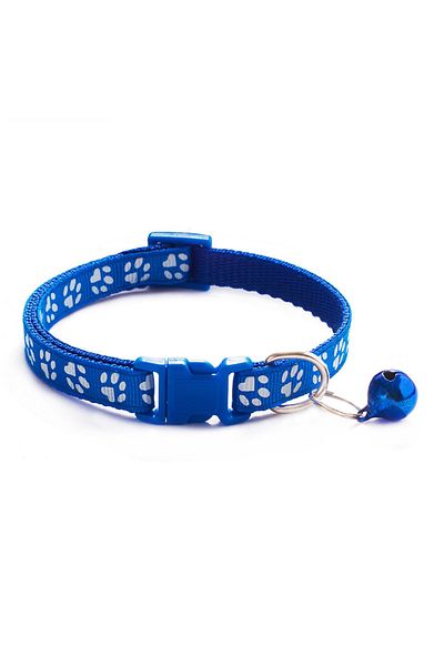 Choice blue Hot pet for cat bell collar dog print cat collar multi-color optional necklace ring cat rope co