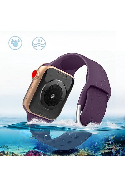 Hurtel Silicone strap for Apple Watch 2-9/SE 38/40/41mm, red APS silicone strap