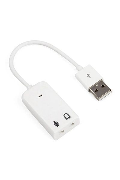 Choice بطاقة صوت خارجية USB 7.1 قناة من Sheng Ka مع محول صوت USB بمقبس 3.5 مم لسماعات الرأس والميكروفون