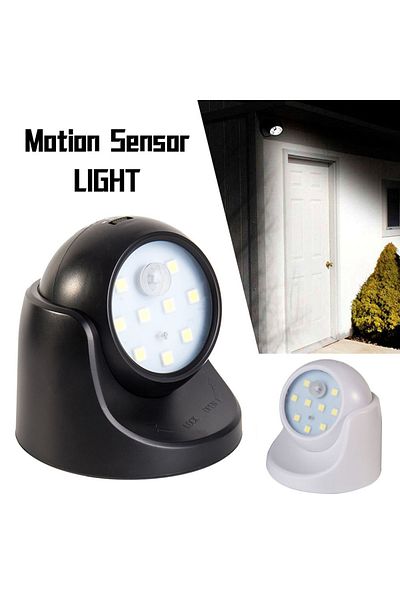 Choice black Induction Wall Night Light Multi-purpose Wall Night Light Energy-saving LED Wall Lamp 360-degr