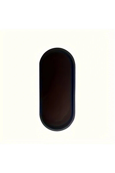 Choice black 1PC Oval Silicone Bathroom Counter Tray 9.84 Inch (Approx. 25cm) Flexible Kitchen Soap Tray