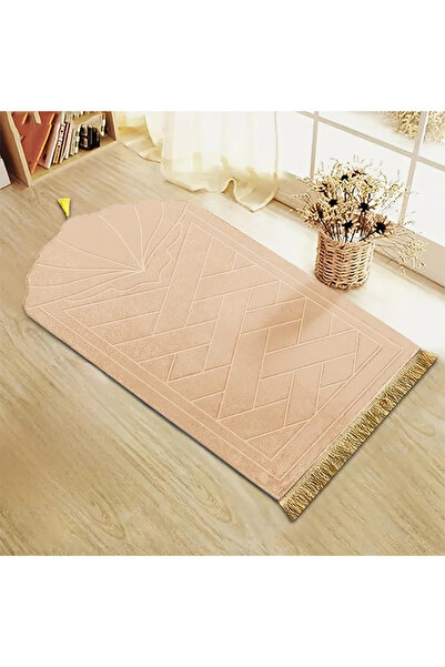 Choice سجادة صلاة إسفنجية سميكة من الجمل مقاس 65 × 110 سم مع سجادة صلاة منقوش...