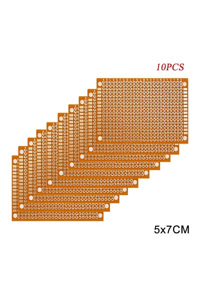 Choice 10PCS 5x7CM 5*7CM PCB Breadboard Protoboard Single-Sided Universal Printed Circuit Boards 1.2MM T...