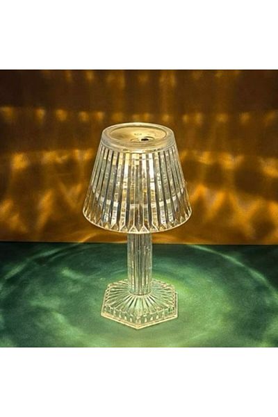 wei inox Battery operated night light, plastic, transparent, 12x6.5 cm
