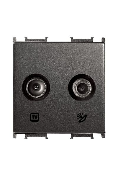 PANASONIC Black Modular TV/Satellite Socket