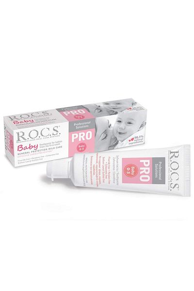 GUM Rocs Baby Pro 0 3 Mineral Protection Mild Care Toothpaste 45 Gm