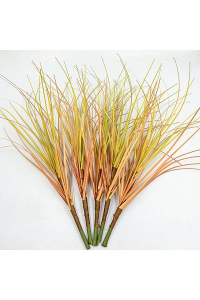 Choice 30cm 5pcs Autumn Orange 5Pcs Artificial Onion Grass Fake Greenery For DIY Wedding Venue Home Decor P