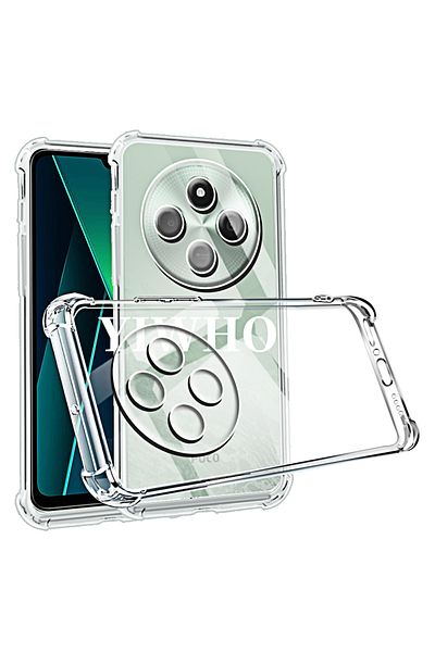 Choice poco C75 4G Shockproof Phone Case for Xiaomi Poco Poxo C75 4g C65 C61 C55 5G C51 C40 C31 C3 Transpar