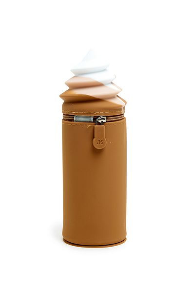 R&B Brown Silicone Pencil Case