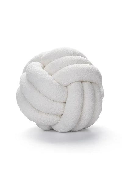 Choice 28cm White Aesthetic Knot Globe Plush Cushion Nordic Ball Stuffed Pillow Sofa Decorative Throw Pillo