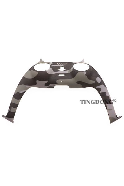 TingDong R Carcasa central delantera para mando de PS5, cubierta de piel para mando, tira decorativa,