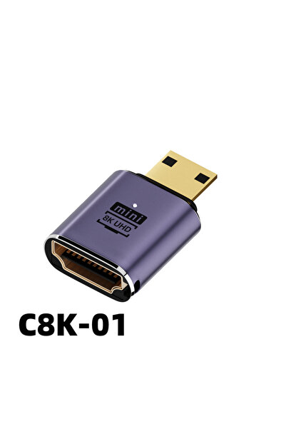 Choice محول كابل HDMI 2.1 من NNBILI C8K-01، محول Mini Micro HDMI إلى HDMI بسر...