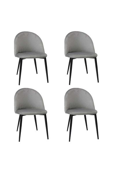 ARTA DOOR Set of 4 Bella Chairs Black Leg, HoReCa, Kitchen, Living Room, Office, Bedrooms, Hallways