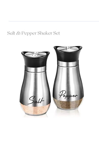 Choice5 2pcs Silver 2pcs Seasoning Shaker Glass Bottles Ses Storage Barbecue ...