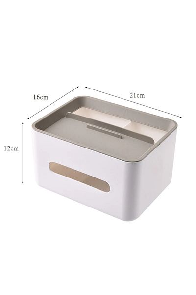 Choice Gray Multifunctional Desktop Storage Box Bathroom Living Room Remote Control Debris Tissue Storage B