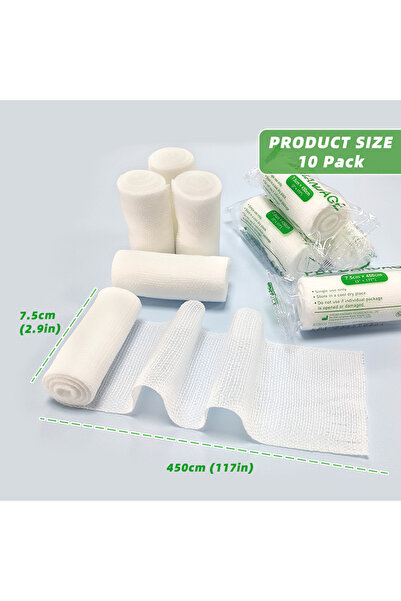 Choice1 10cmX450cm 10pcs 10pcs PBT Bandages/Elastic Elastic Bandages Cotton C...