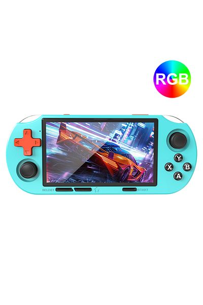 Choice ANS16 Light Blue GAMINJA SF3000 ANS16 4.5 Inch IPS Screen RGB Lighting Portable Handheld Game Player