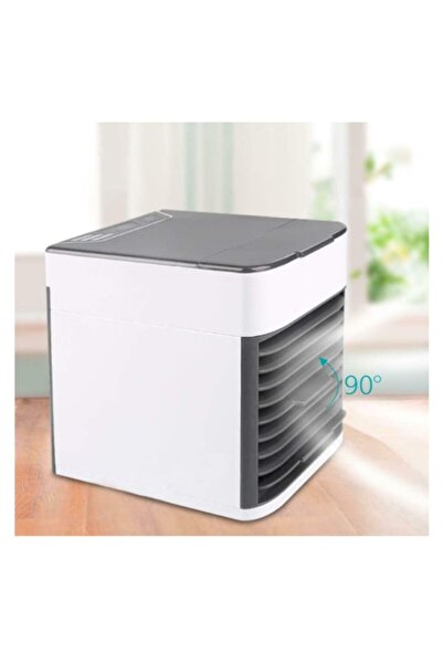 viMAG Mini Portable Air Cooler, Artic Air, 3 Speeds, Adjustable Airflow, White/Gray, LED Light with 7 Colo