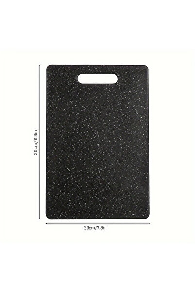 Choice لوح تقطيع من البولي بروبيلين بملمس رخامي أسود M-01-1، مضاد للبكتيريا والعفن، مناسب للمطبخ والخضراوات