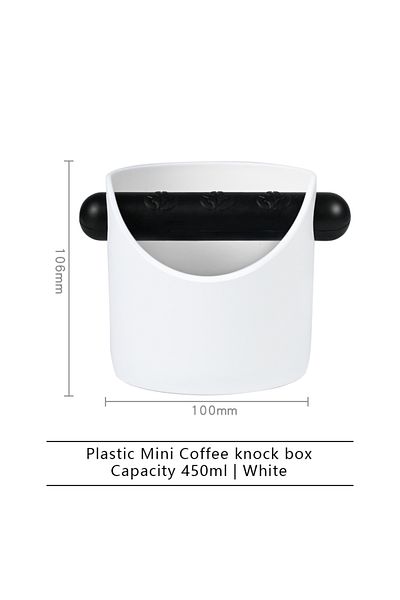 Choice white Coffee Knock Box Anti Slip Shock-Absorbent Grind Dump Espresso Grounds Waste Bin Cafe For Bari