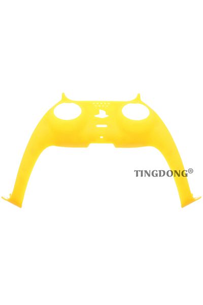 TingDong N15 Carcasa central delantera para mando de PS5, cubierta de piel para mando, tira decorativa,