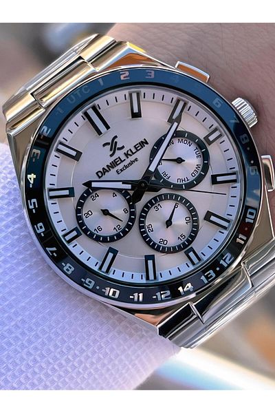 Daniel Klein Men's Wrist Watch Fg.13522.1 with Inner Functions Active 30 Mt Water Resistant 2 Year Warranty