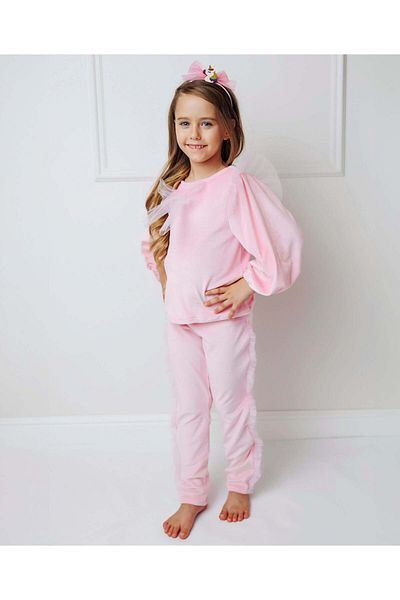 fustite cu luminite The Famous Velvet Tracksuit, Super Comfortable and Elastic for Play - 5-6 years (110-116 cm)