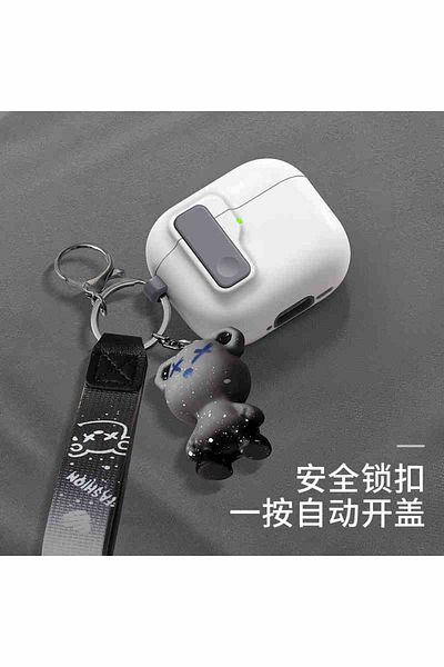 Choice For Airpods4 G 2024 New Hard Protector for AirPods 4 with Magnetic Lid Lock Hybrid Case Luxury Prote
