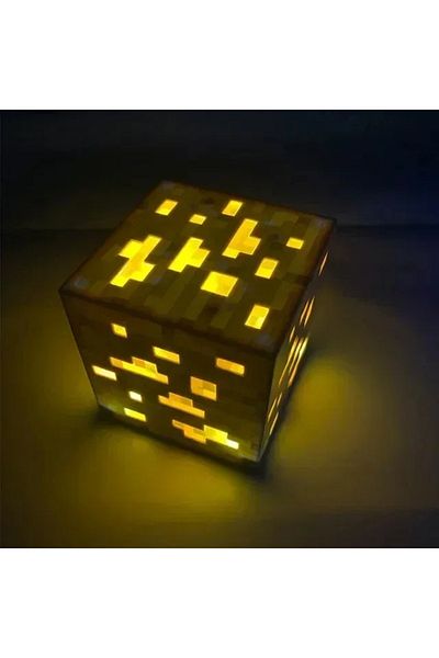 Choice Orange light Creative Brownstone Torch LED Night Light USB Rechargeable Game Room Decoration Table L
